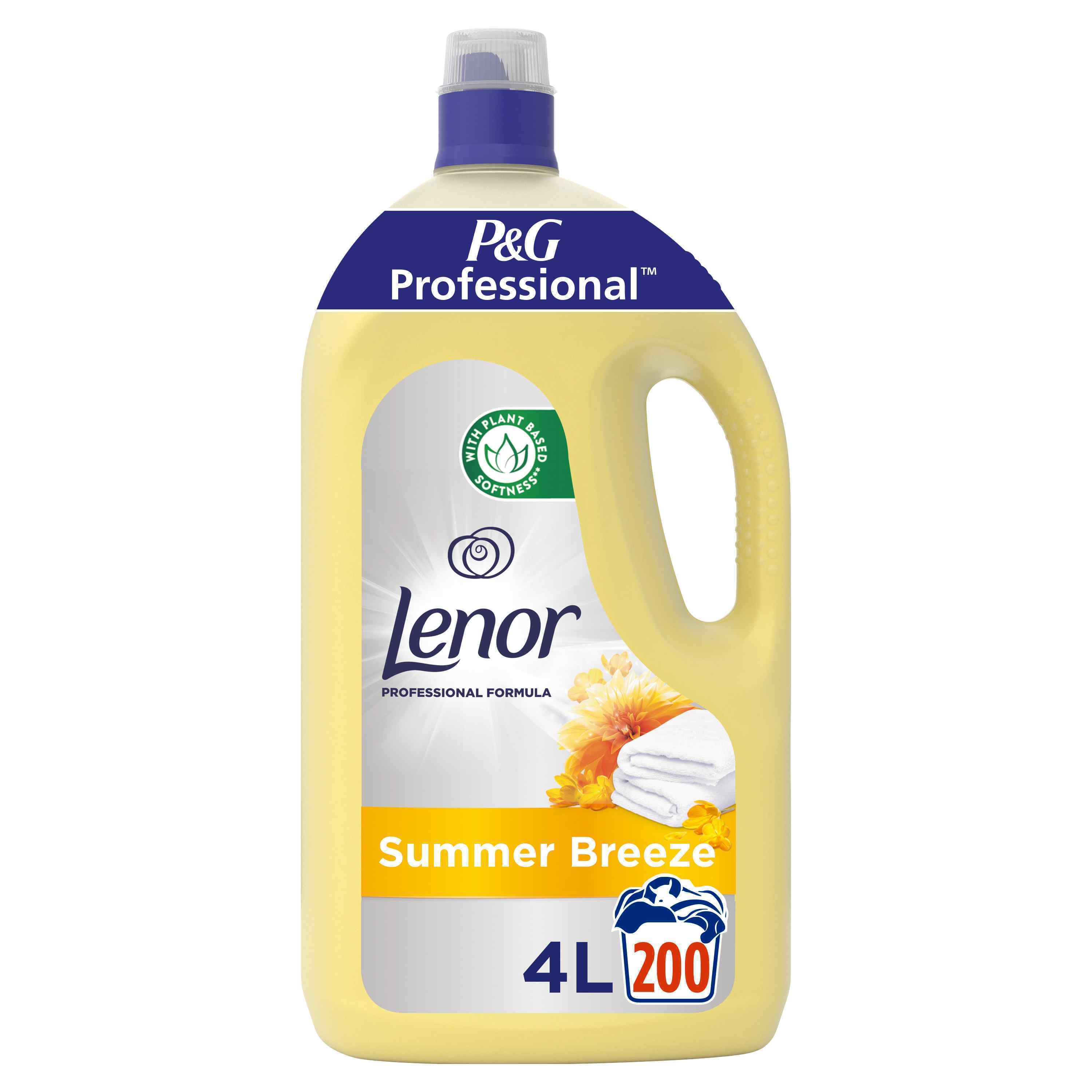 P&G-Lenor Summer Breeze Softener 4ltr - Yellow