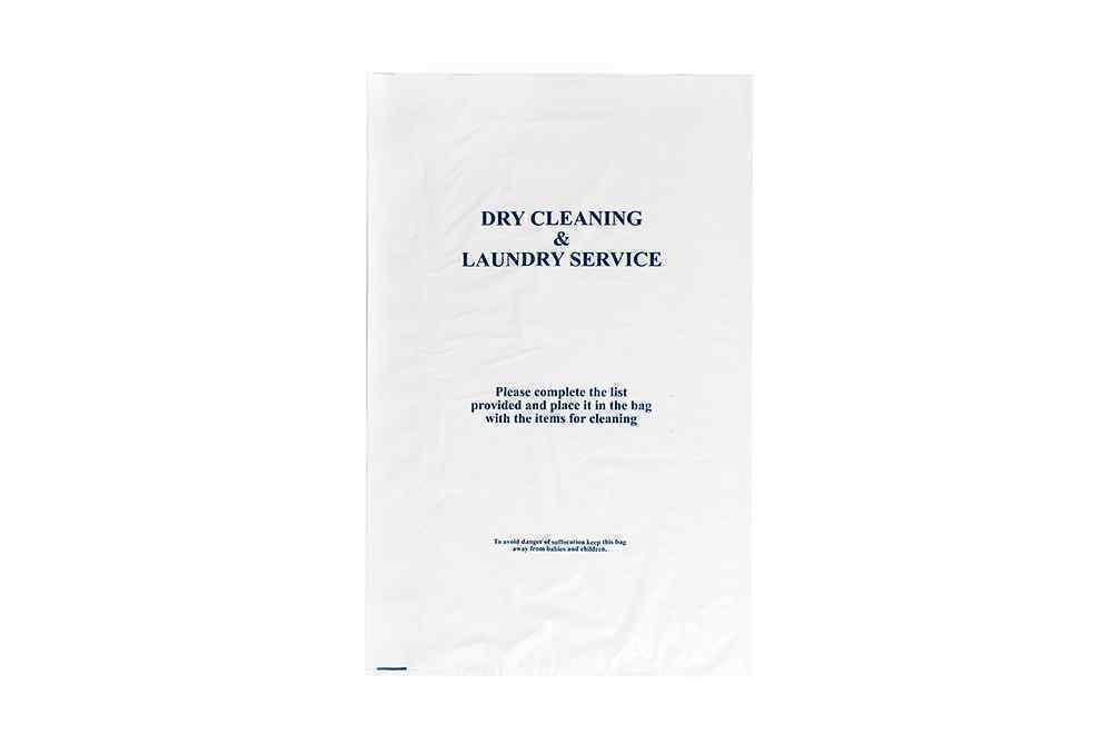 Laundry Bags 18x29x120g White (Std Blue Print)