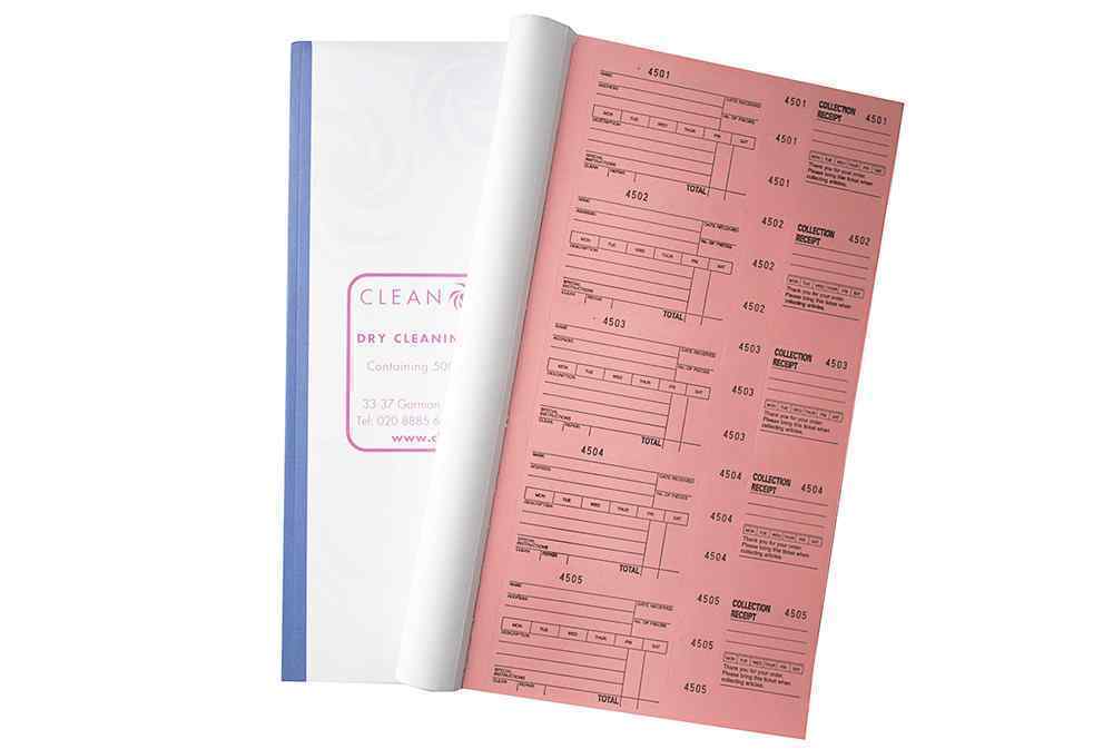 Ticket Book - Pink Dry Cleaning