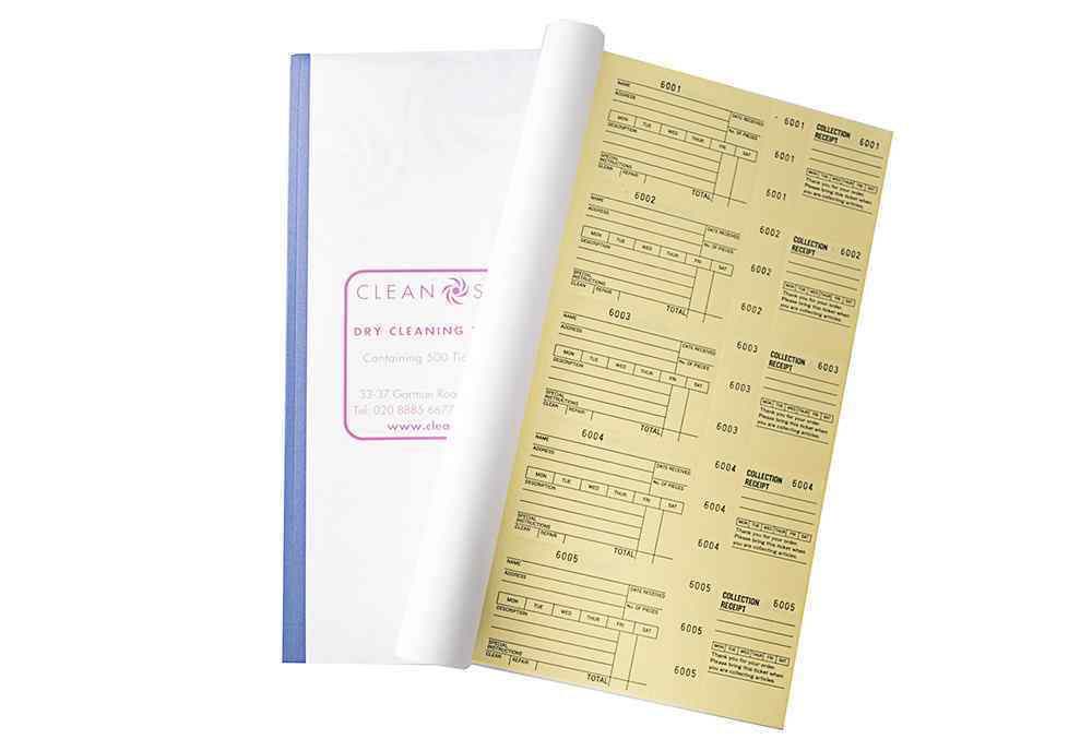 Ticket Book - Yellow Dry Cleaning