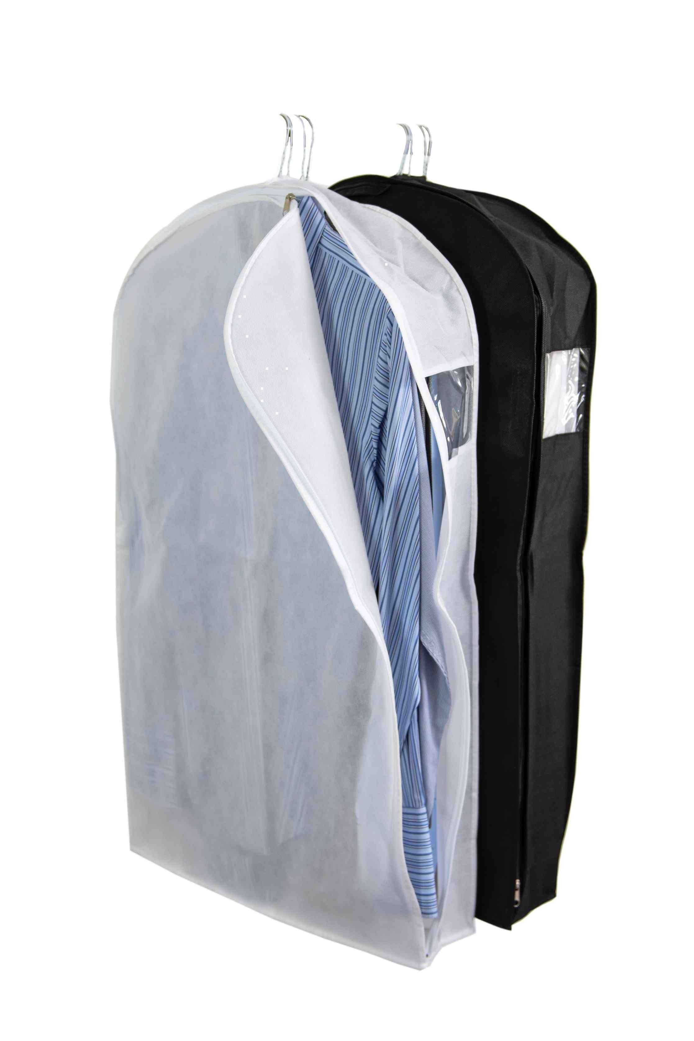 White Non Woven Shirt Bag Gusseted