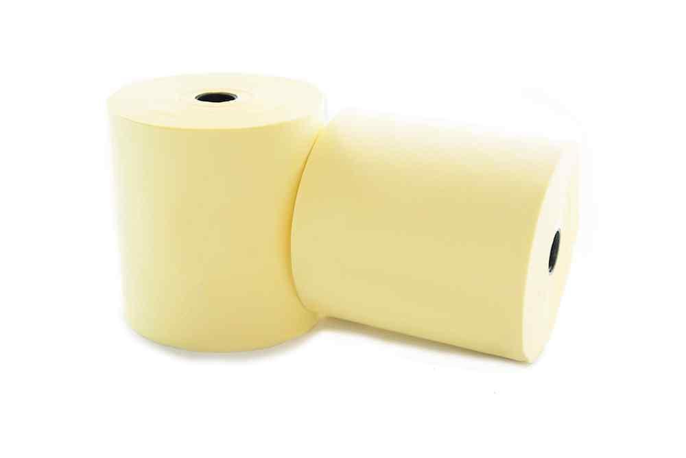 Laundry Till Rolls YELLOW - 76mm x 76mm x 125mm (20)