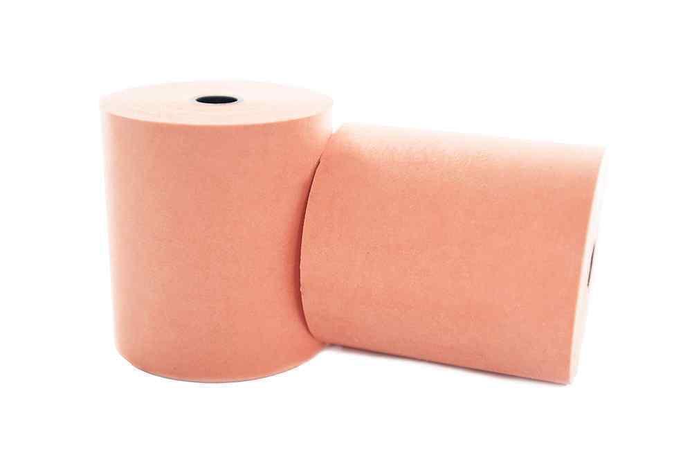 Laundry Till Rolls ORANGE - 76mm x 76mm x 125mm (20)