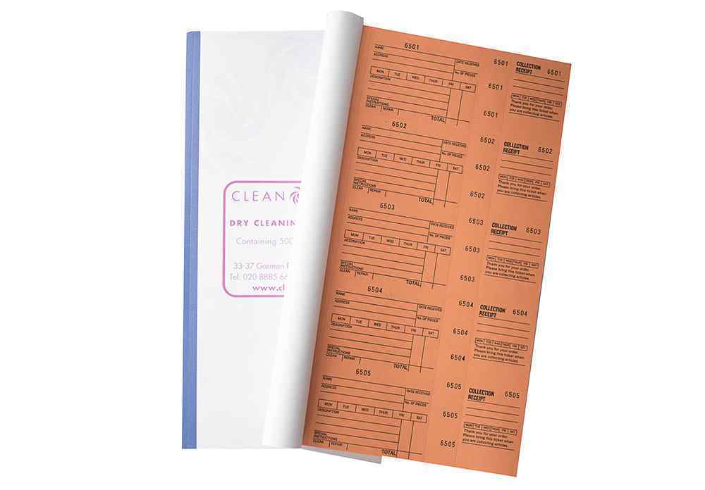 Ticket Book - Orange Dry Cleaning