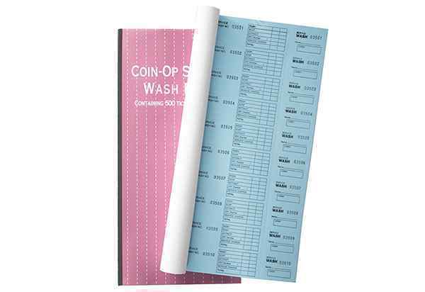 Ticket Book - Blue Laundry Service Wash