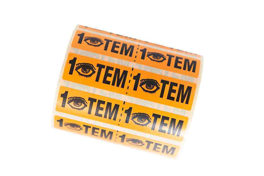 Orange 1 ITEM Sticker (1000)