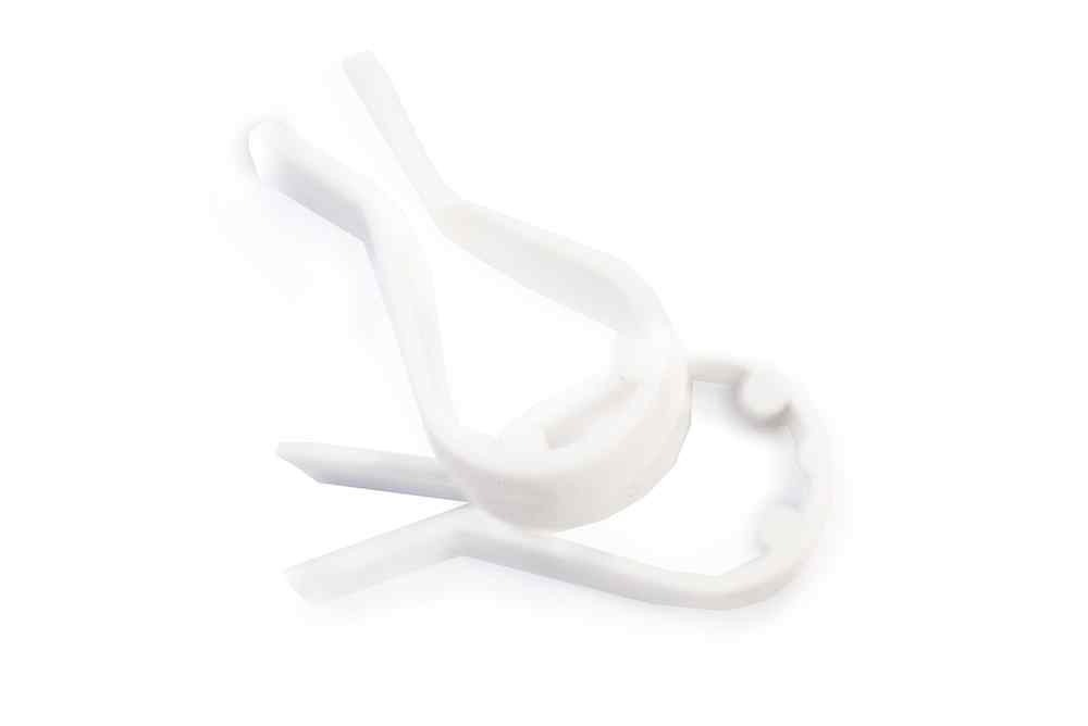 Trouser Clips - Small White Re Usable (500)