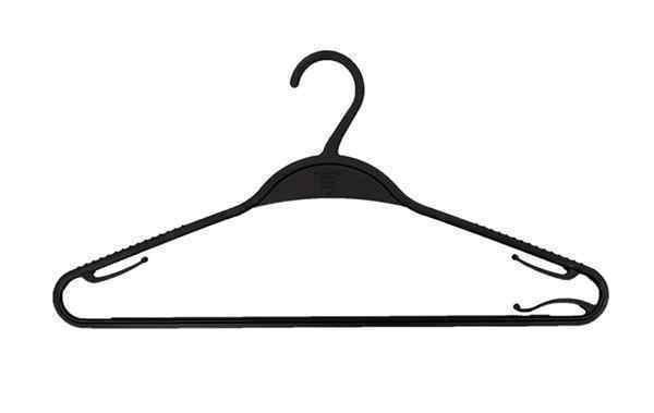 Hanger - Black Plastic 42cm (500)  MP242B