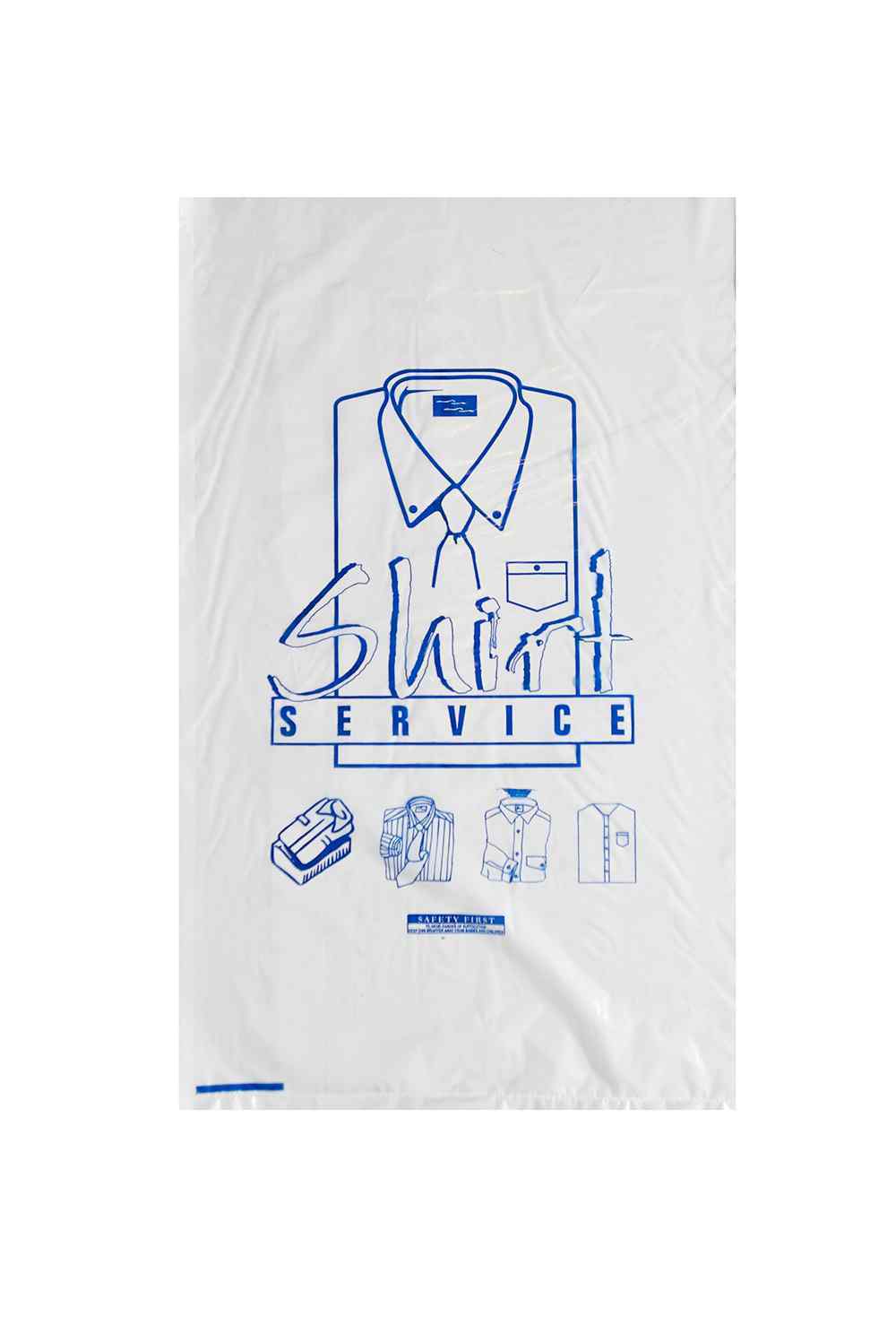 Shirt Bags 11" x 18" Bi White - Printed (1000)