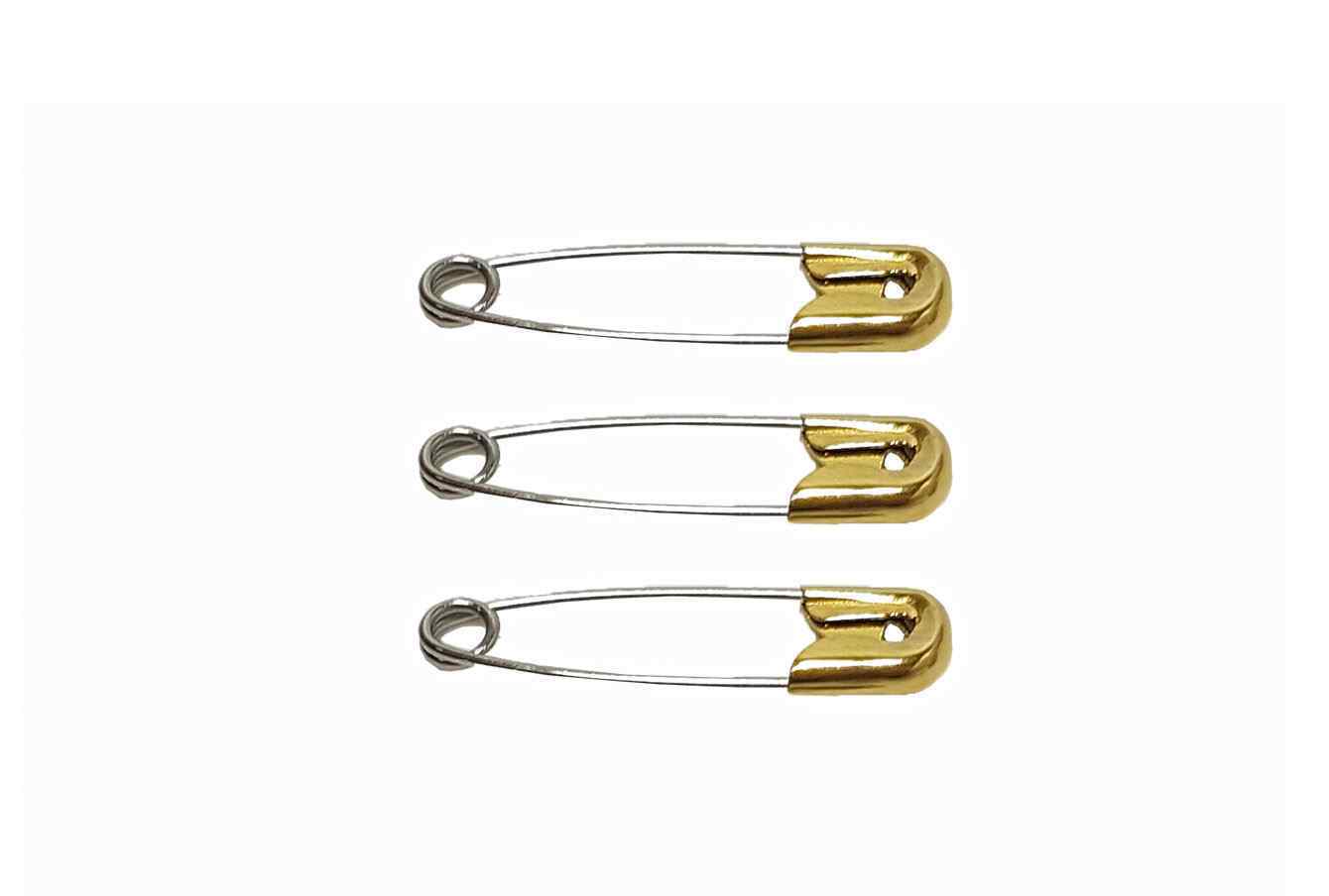 Safety Pins Gold Head 28mm (1000)    6560028