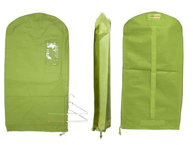 48'' Green Grass Garmento Bag with hanger pouch