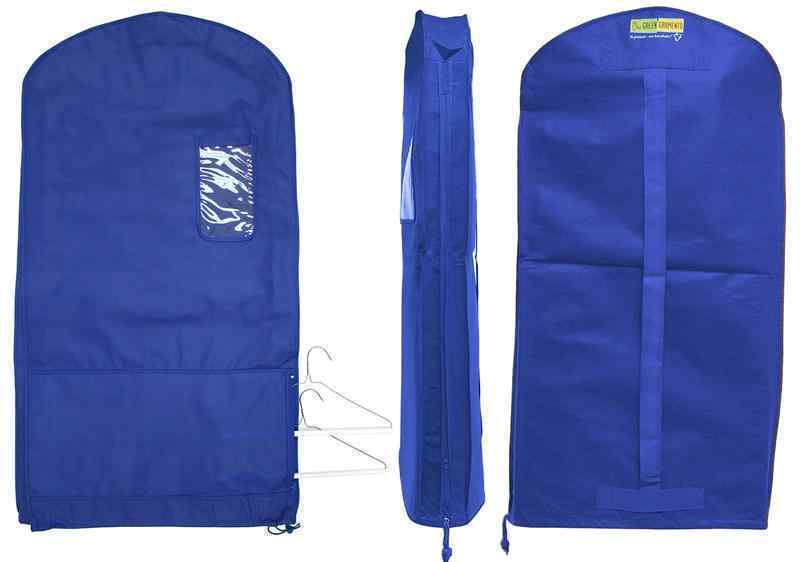 48'' Blue Water Garmento Bag with hanger pouch