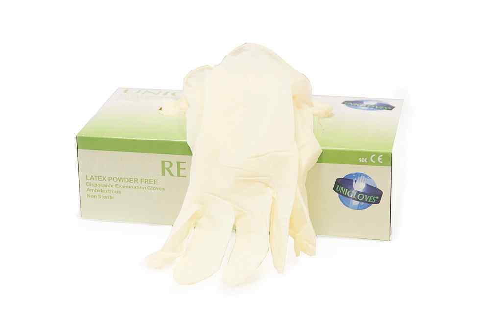 Gloves - Latex Large Powder Free (100)    VP0038