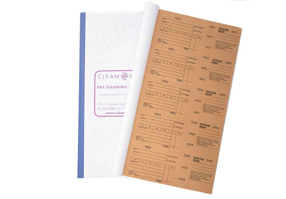 Ticket Book - Brown Dry Cleaning